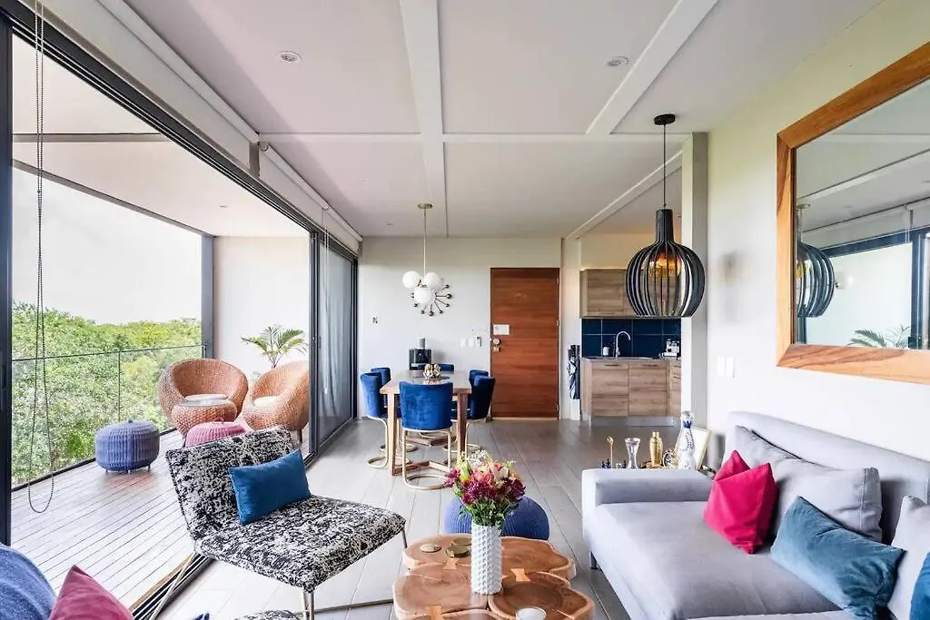 Designer Penthouse - Rooftop Pool & Jungle View 图卢姆