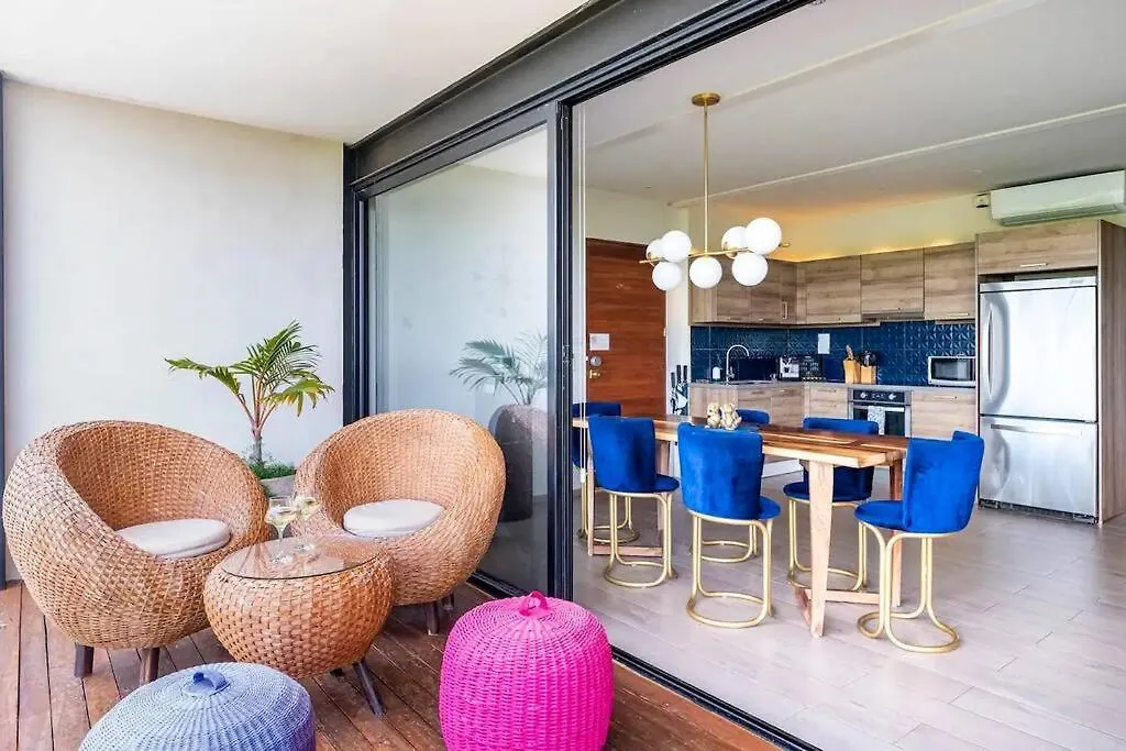 Designer Penthouse - Rooftop Pool & Jungle View 图卢姆 0*,  墨西哥