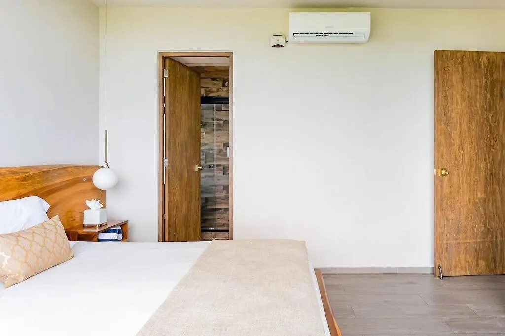 Designer Penthouse - Rooftop Pool & Jungle View 图卢姆 墨西哥