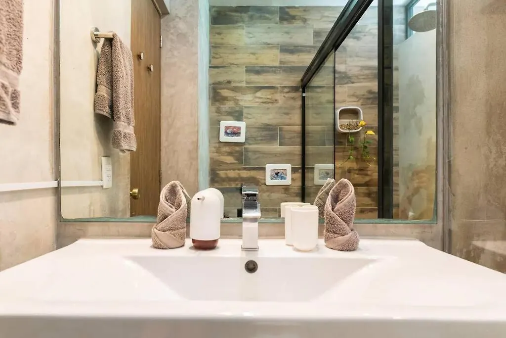 公寓 Designer Penthouse - Rooftop Pool & Jungle View 图卢姆